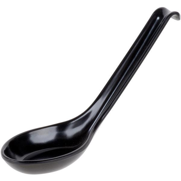 0.6 Oz/6x1 3/4" Soup Spoon/Blk