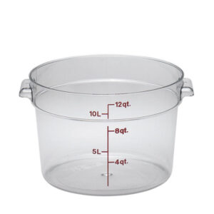 12 Qt Round Container / Clear