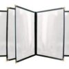 5 Page / Black Fold Menu Cover / 8.5"x14"