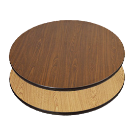 30" Tabletop Round Walnut / Oak / 2