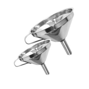 6" Stainless Steel Funnel w/ Removable Strainer