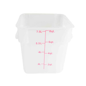 8 QT Pls Sq. Food Storage Crtn, Trslut