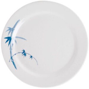 6" Round Plate / Blue Bamboo / 24 Dz