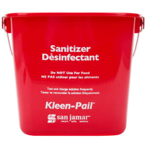 6 Qt / Pail Sanitizing / Red