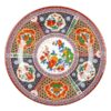 Peacock 14 1/8" Round Melamine Plate - 12/Pack