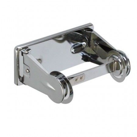 Locking Toilet Tissue Dispenser, Single, Chrome Plated