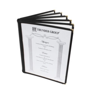 8.5 X 11"/Menu Cover/Blk/6P