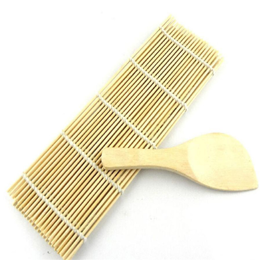 Bamboo Scoop and Sushi Mat