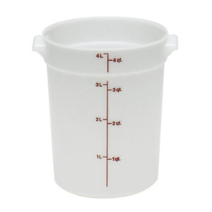 4 Qt Container Round / Poly
