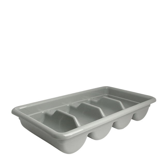 Cutlery Box 4 Compartments Gray