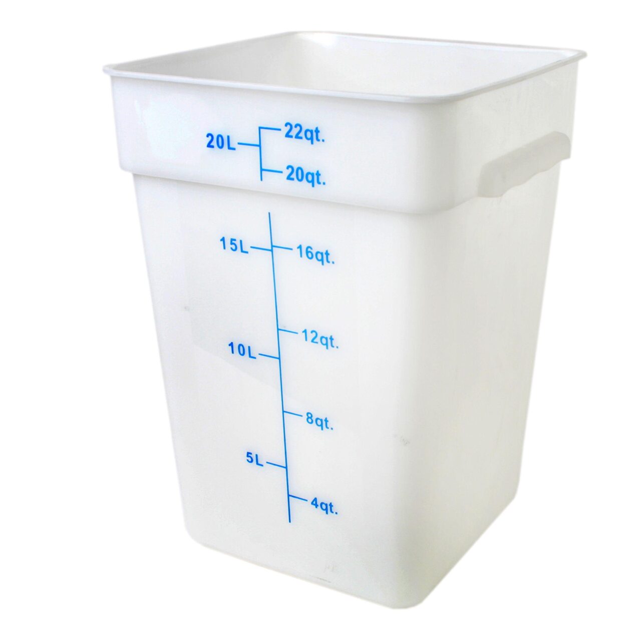 22 Qt / Square Food Container / White