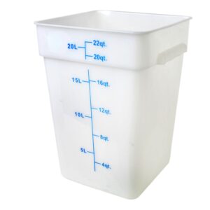 22 Qt / Square Food Container / White