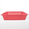 Red Strainer Rectangle Colander 18.5" x 13"