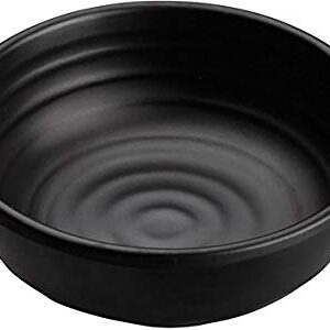 4" Melamine Round Dish Bowl, Black