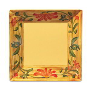 12" Square Dinner Plate, Melamine, Yellow
