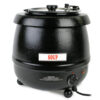 10 1/2 Qt S/S Soup Warmer / Black