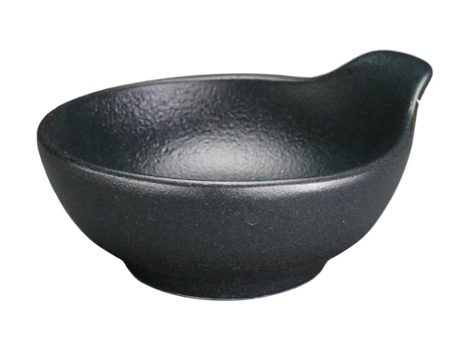 4" Dipping Saucer/Blk/48