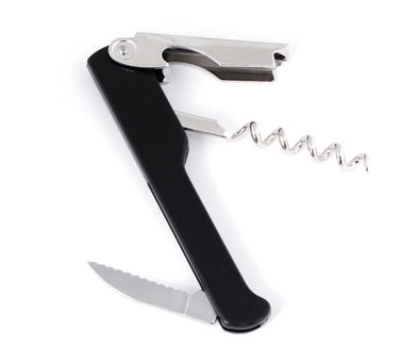 Waiter Cork Screw, Black, Economy