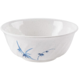 Blue Bamboo 21 oz. Round Melamine Swirl Bowl - 12/Case