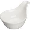 3" Dia x 2" H Porcelain Saucer, Bright
