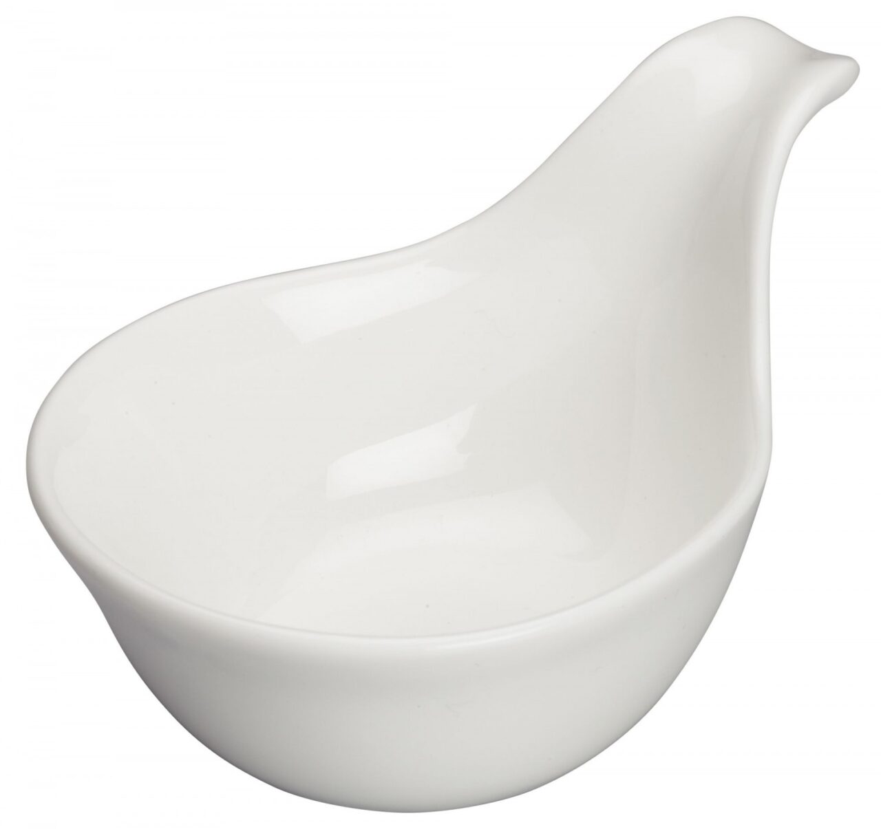3" Dia x 2" H Porcelain Saucer, Bright