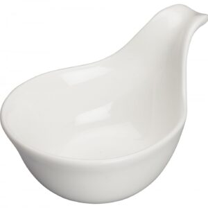 3" Dia x 2" H Porcelain Saucer, Bright