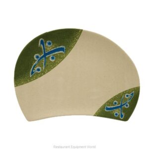 8.75 X 6.25" Half Moon Plate / Dz