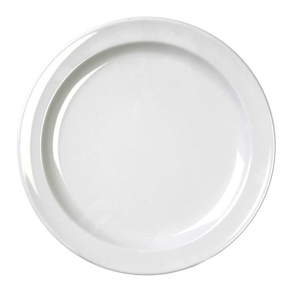 9" Round Plate / White / 8 Dz