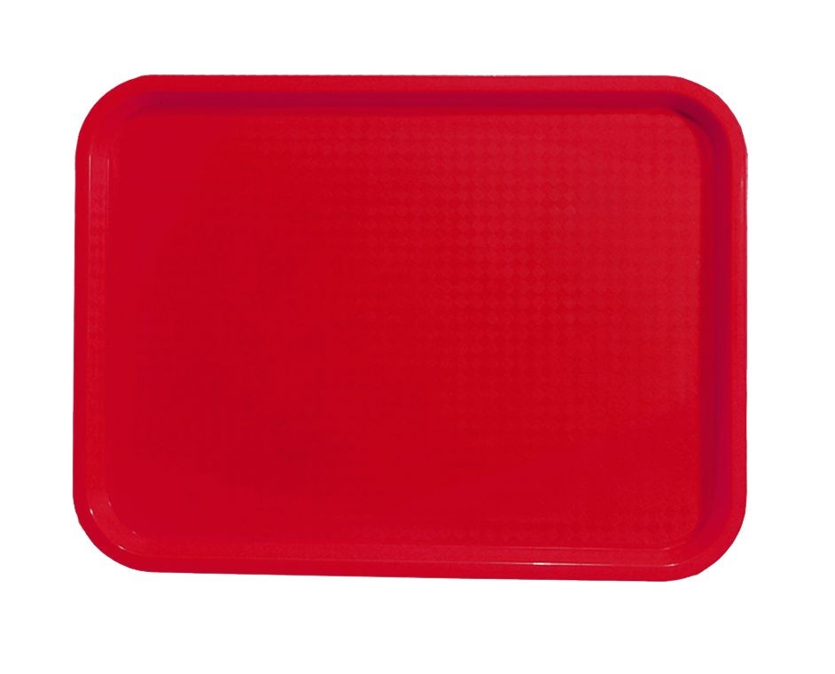 Fast Food Tray / 12 X 16" Rectangle / Red / 12