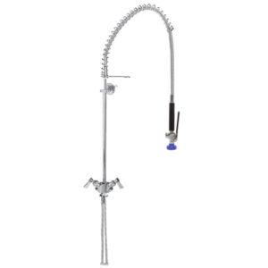 Deck Mount SGL Base Pre-Rinse Fuct w/ Wall Brkt