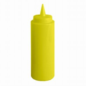 Wide-Mouth / Squeeze Bottle / 24 Oz / Yellow / 6