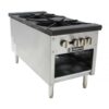 Stock Pot Range / 3 Ring / 2 Burner
