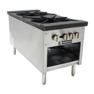 Stock Pot Range / 3 Ring / 2 Burner