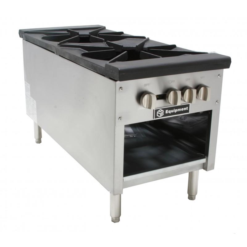 Stock Pot Range / 3 Ring / 2 Burner