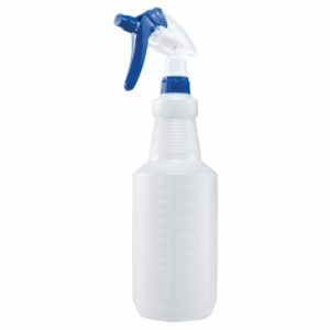 Spray Bottle, 28 Oz, Plastic, Blue