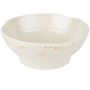 40 Oz 8" Wave Soup Bowl Gold Orchid
