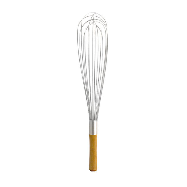 24" Wire Whip S/S Wood Handle