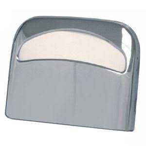 16" x 11 1/2" x 3"/Chrome/Half Fold Toilet Seat Cover Dispenser