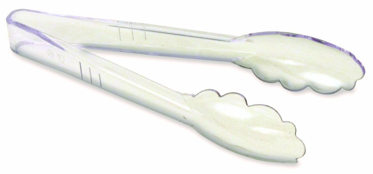 9" Poly Tong / Clear / 12
