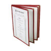Menu Cover 8.5 X 11" / 4 Page / Maroon