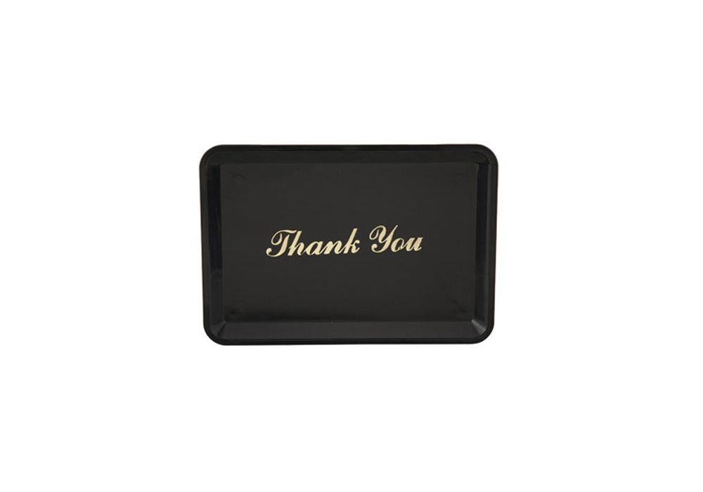 Tip Tray "Thank You"Gold Imprint/12