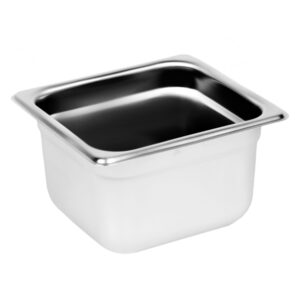 Sixth Size 4" Deep 24 Gauge Anti Jam Pans