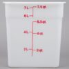 8 Qt Container/Sq./White