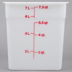 8 Qt Container/Sq./White