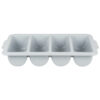 4 Compartment Cutlery Tray - Grey