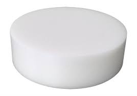 PE Round Poly Plastic Chopping Block / Cutting Board 20" x 6"