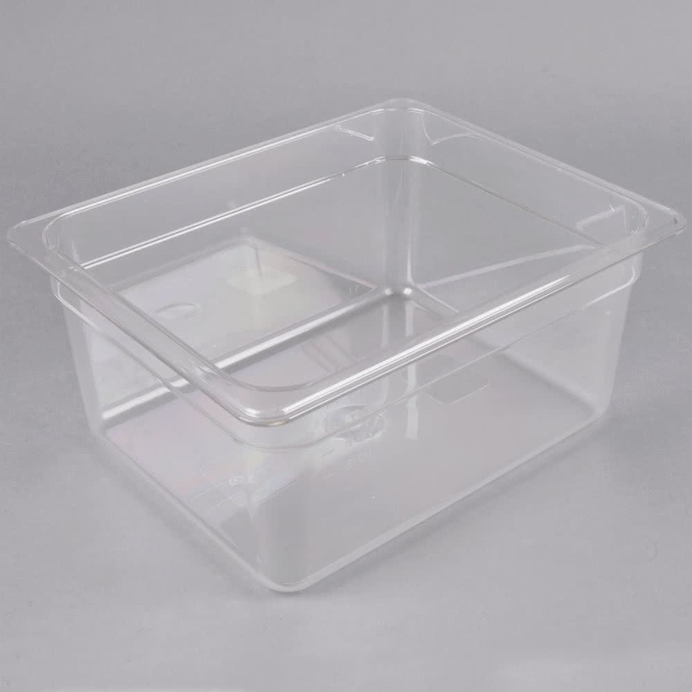 1/2 Size 6" Deep Polycarbonate Food Pan