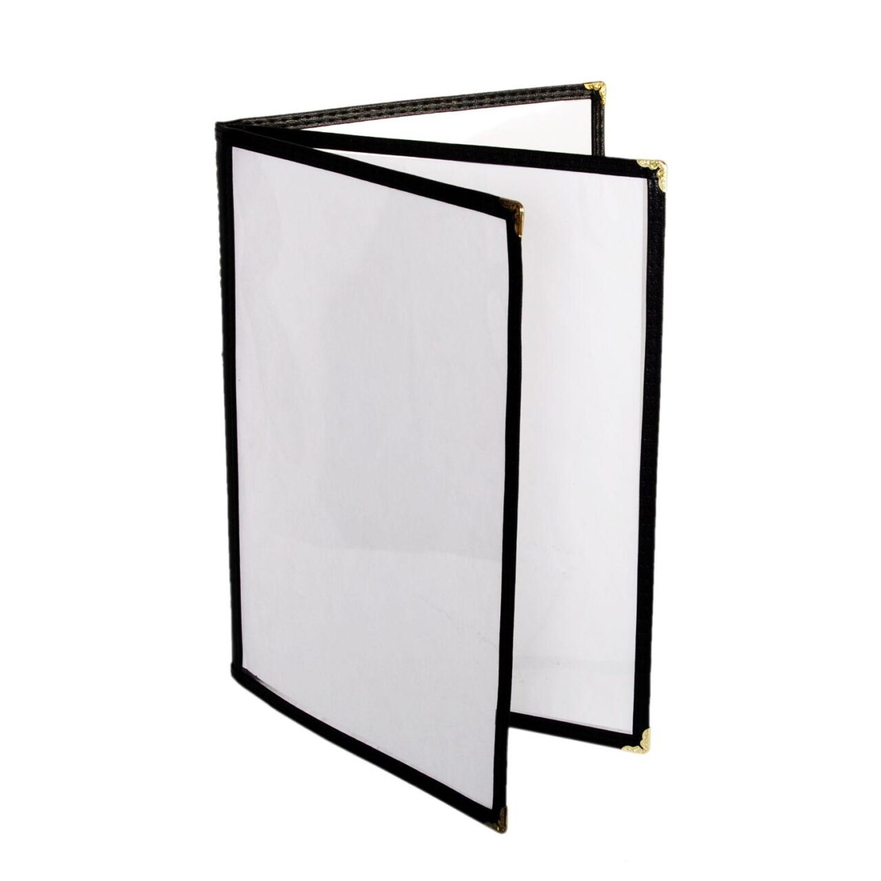 Menu Cover / 8.5" x 11" / 3 Page / Black