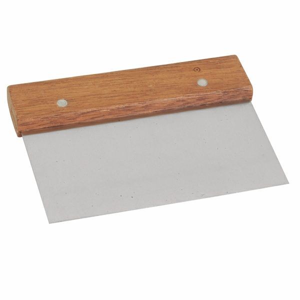 6 X 4" / Dough Scraper / Wood Hand