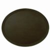 22 X 27" / Oval Tray / Brown / Rubber Lined